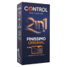 Control finisimo 2en1 preservativo+lubricante 6u