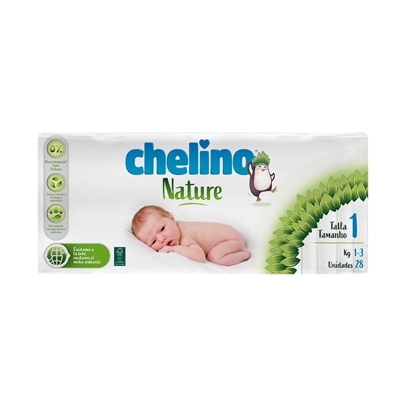 Pañales Chelino Nature talla 1