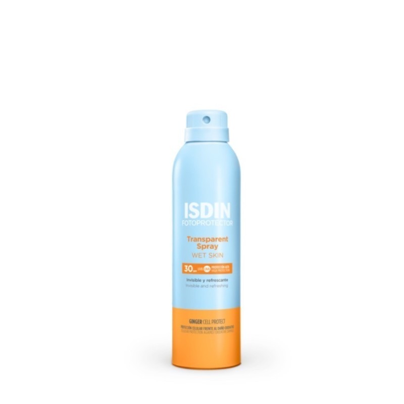 Fotoprotector ISDIN Transparent Spray Wet Skin SPF 30