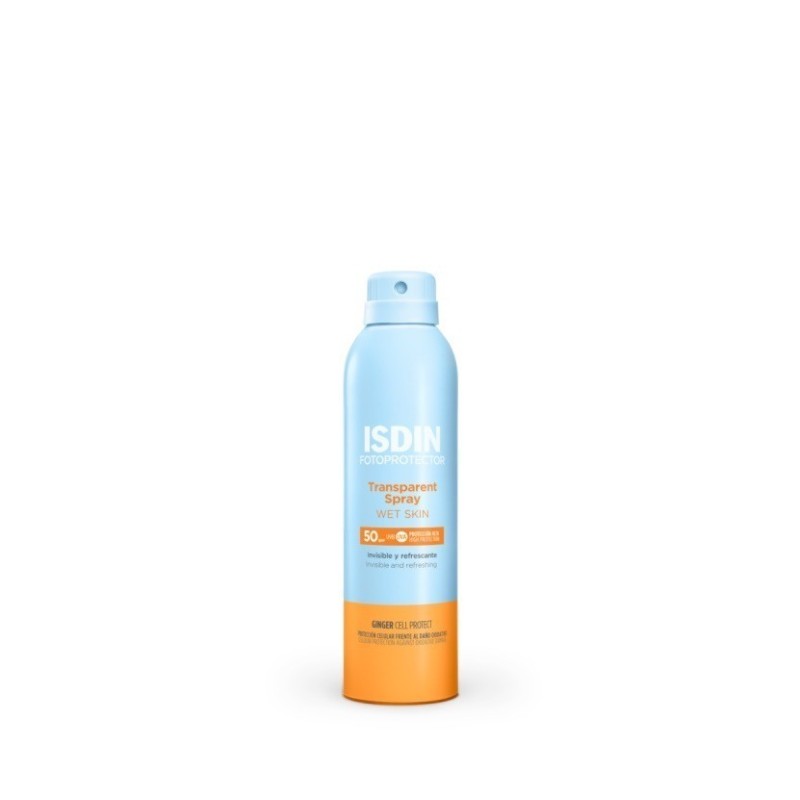 Fotoprotector ISDIN Transparent Spray Wet Skin SPF 50