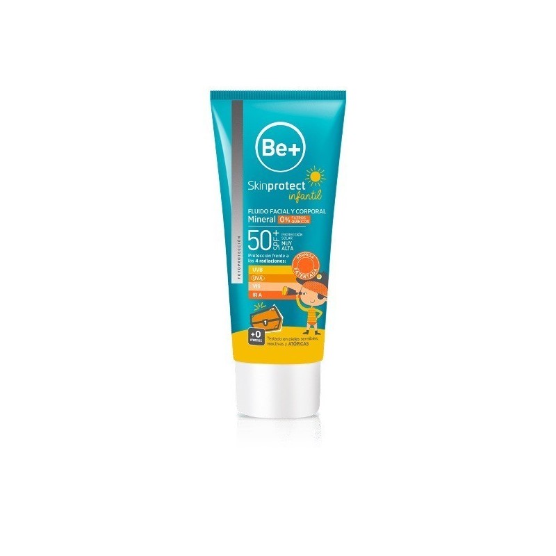 Be+ Skinprotect Fluido Mineral Facial Y Corporal 0% Filtros Químicos Spf50+