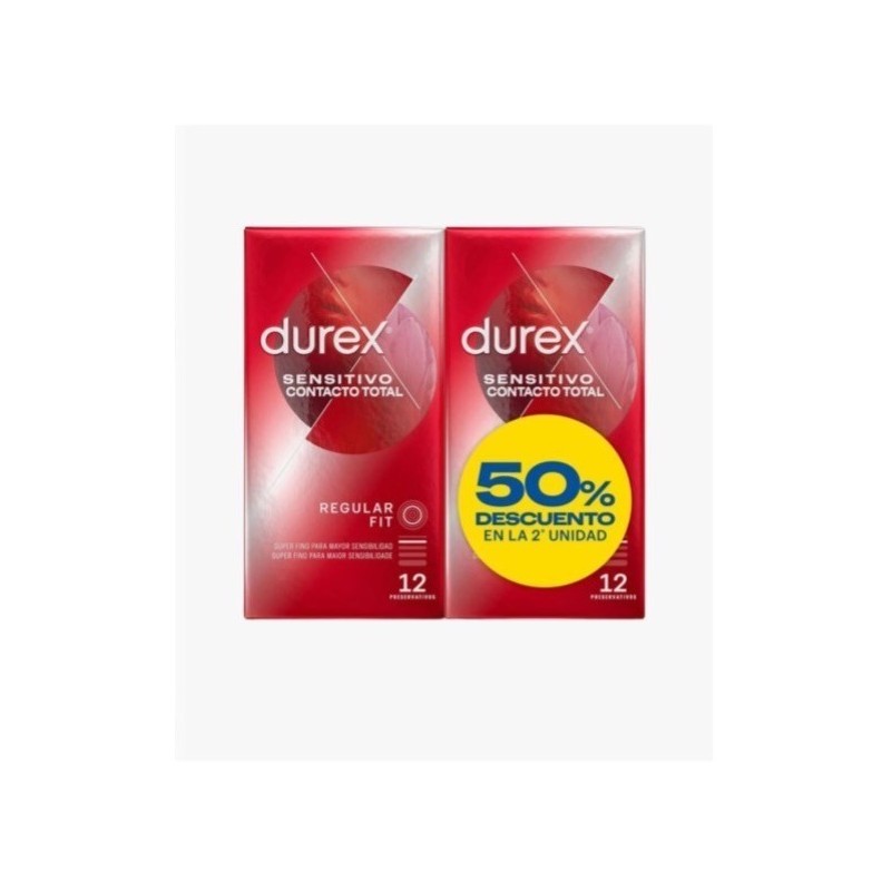 Durex sensitivo contacto total 12+12 u